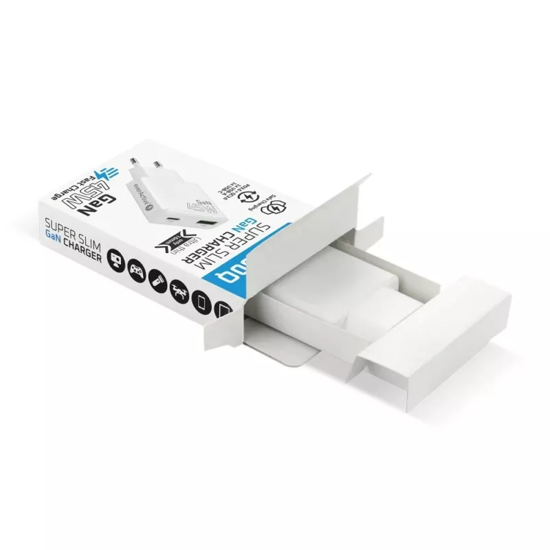 EVERACTIVE GaN QC3.0 45W USB-C Wandladegerät SC-460Q Weiß
