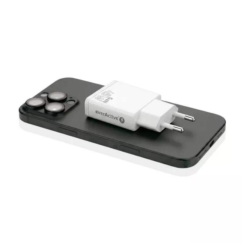 EVERACTIVE GaN QC3.0 45W USB-C Wandladegerät SC-460Q Weiß
