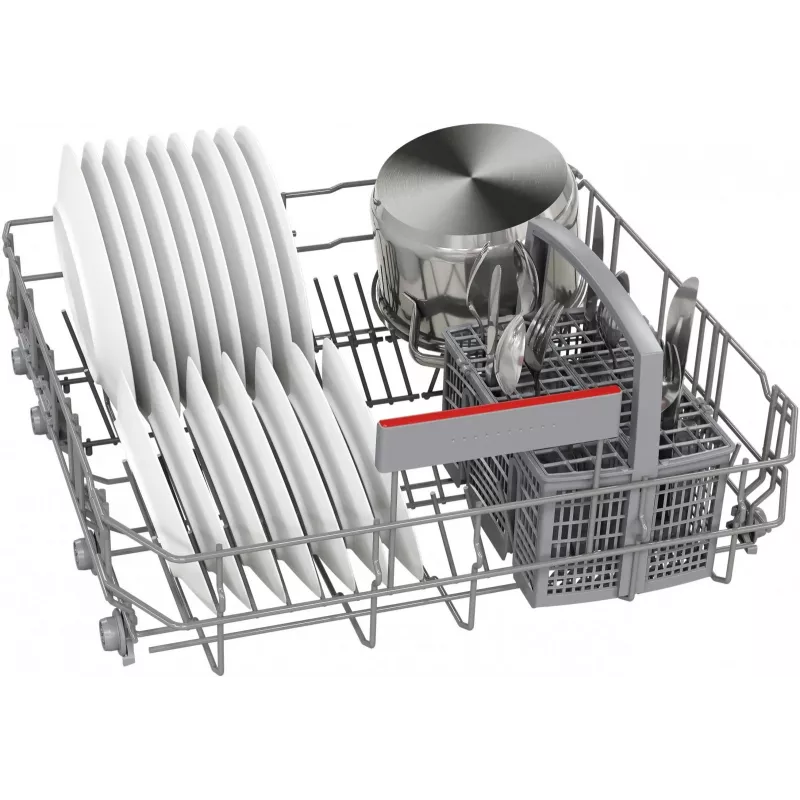 Bosch SMS4ENC06E Freistehender Geschirrspüler, 13 Maßgedecke, 44 dB, Silver Inox