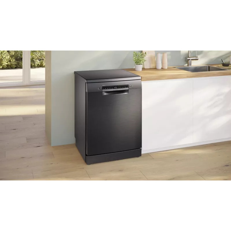 Bosch SMS4ENC06E Freistehender Geschirrspüler, 13 Maßgedecke, 44 dB, Silver Inox