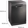 Bosch SMS4ENC06E Freistehender Geschirrspüler, 13 Maßgedecke, 44 dB, Silver Inox