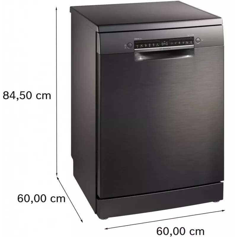 Bosch SMS4ENC06E Freistehender Geschirrspüler, 13 Maßgedecke, 44 dB, Silver Inox