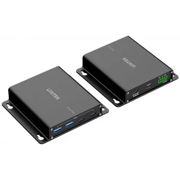 UNITEK USB 3.0 Extender über Ethernet 100m mit 4-Port Hub