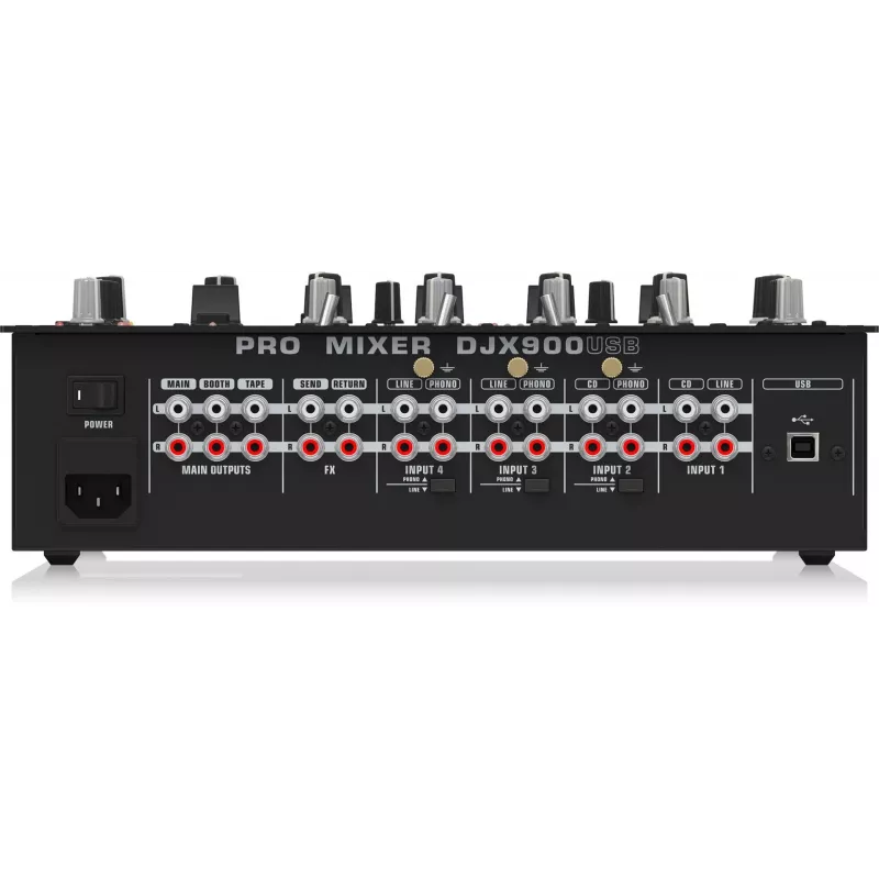 Behringer DJX900USB Professional 5-Kanal DJ-Mixer mit INFINIUM berührungslosem VCA-Crossfader, fortschrittlichen digitalen Effekten und USB/Audio-Interface