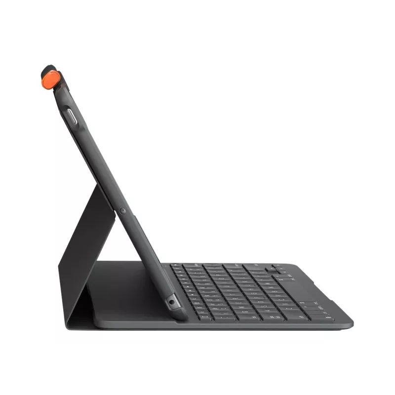 Logitech Slim Folio Tastaturhülle für iPad 10,2 Zoll (7., 8., 9. Generation) - Graphit - QWERTY UK Englisch
