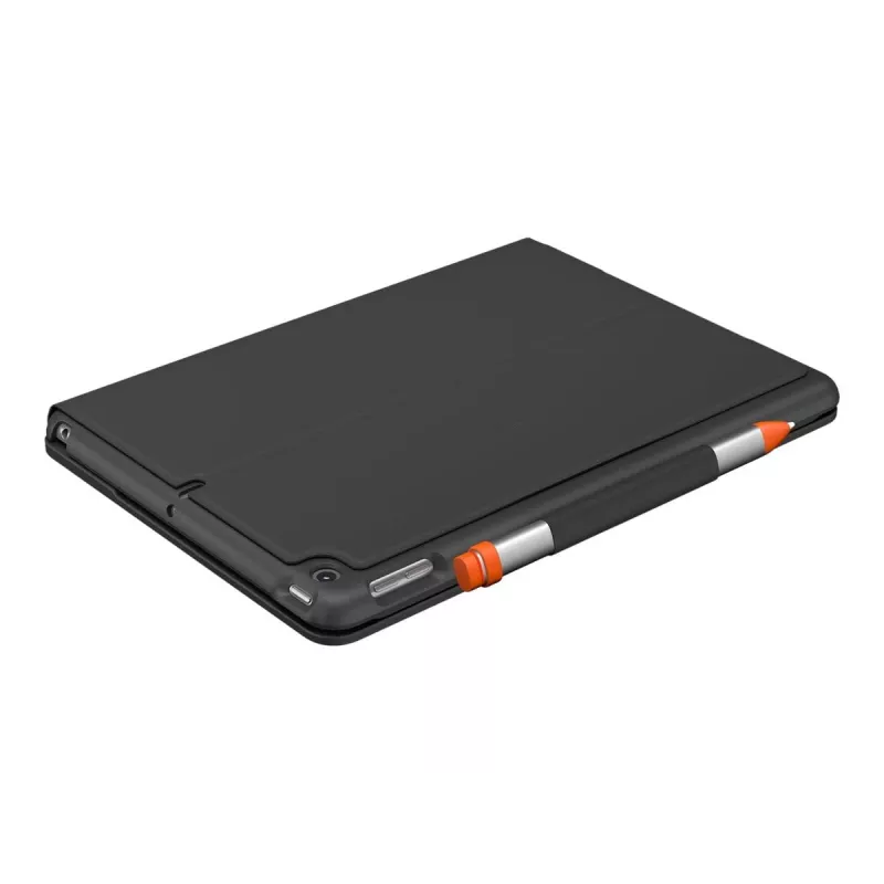 Logitech Slim Folio Tastaturhülle für iPad 10,2 Zoll (7., 8., 9. Generation) - Graphit - QWERTY UK Englisch