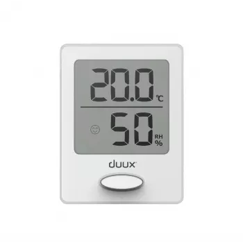 Duux Sense Hygrometer + Thermometer Weiß LCD-Display