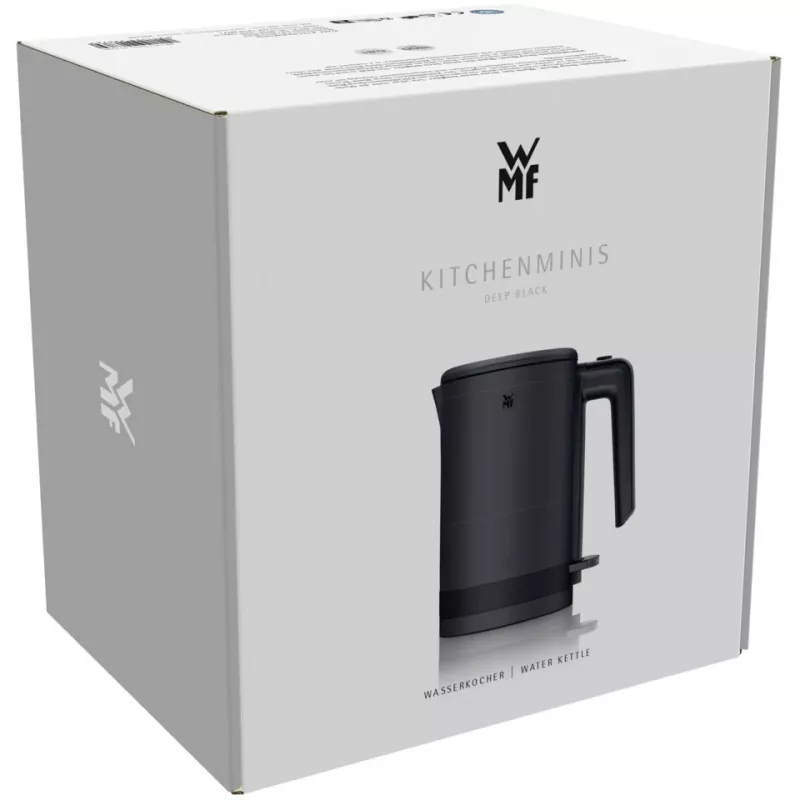 WMF KÜCHENminis Wasserkocher 0,8 L, 1800 W, Edelstahl, Schwarz