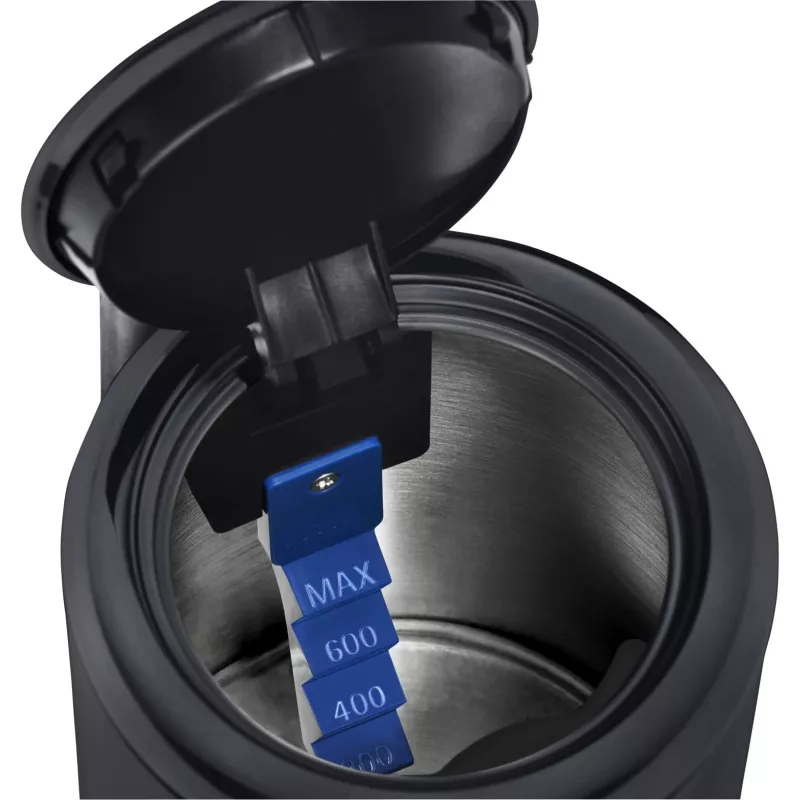 WMF KÜCHENminis Wasserkocher 0,8 L, 1800 W, Edelstahl, Schwarz