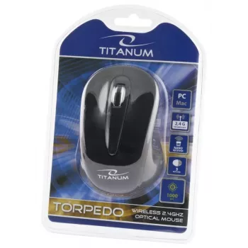 ESPERANZA Titanum TM104K Wireless Optical Mouse 1000 DPI, 2.4 GHz, 3 Buttons, Black