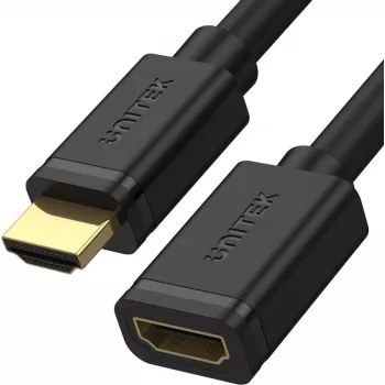 UNITEK HDMI-Verlängerungskabel 3m HDMI 2.0 Stecker auf Buchse 4K 60Hz Schwarz