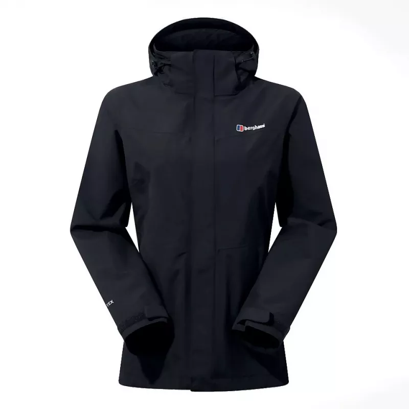 Berghaus Hillwalker Gore-Tex InterActive Jacket - Damenjacke, Größe M (Schwarz)