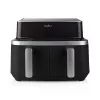 Nedis KAAF320BK Heißluftfritteuse Dual Basket 8,4 L 2600 W Digital-Touchscreen Schwarz