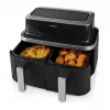 Nedis KAAF320BK Heißluftfritteuse Dual Basket 8,4 L 2600 W Digital-Touchscreen Schwarz