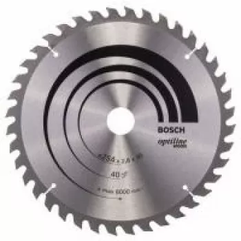Bosch Optiline Wood Kreissägeblatt 254mm 40T Bohrung 30mm für Kapp- und Gehrungssägen