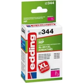EDDING EDD-344 Magenta Druckerpatrone kompatibel mit HP 951XL CN047AE