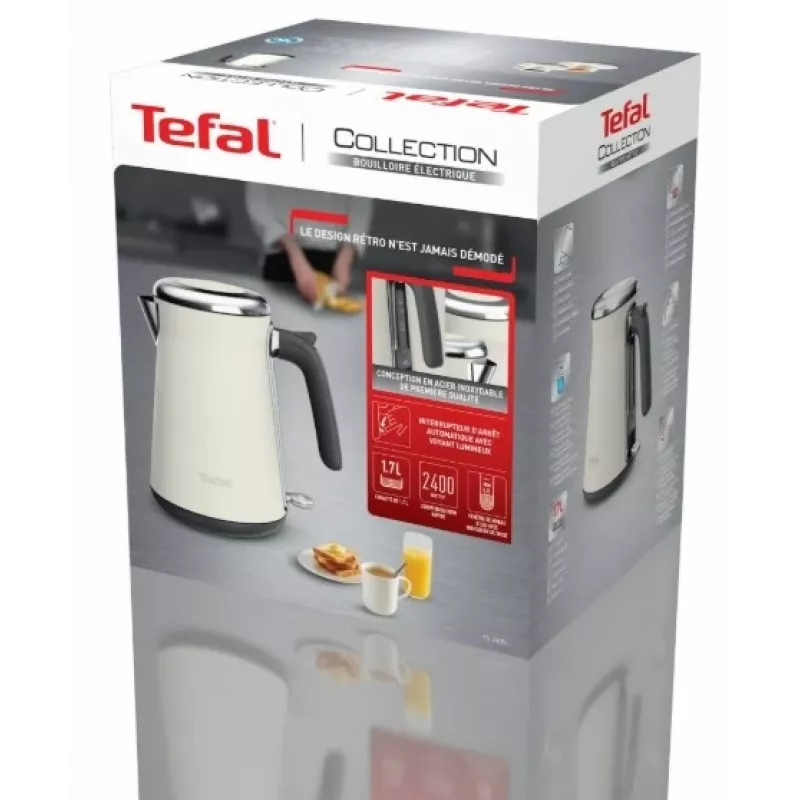 Tefal Loft Collection KI666AE0 Wasserkocher 1,7 L 2400 W Elfenbein