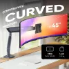 ONKRON G95-G Tischhalterung für 17-45 Zoll Monitore, Graphit