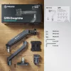 ONKRON G95-G Tischhalterung für 17-45 Zoll Monitore, Graphit