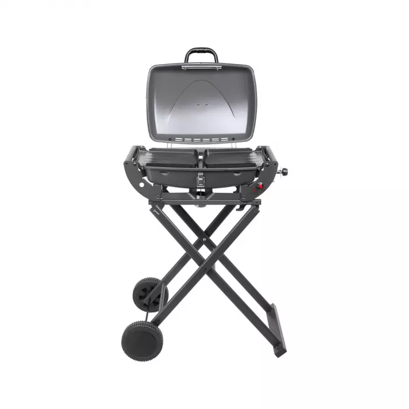 TEESA BBQ 1000 1-Brenner Gasgrill, tragbar, schwarz