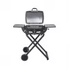 TEESA BBQ 1000 1-Brenner Gasgrill, tragbar, schwarz