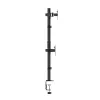 LOGILINK Triple Monitor Halterung für 17-27 Zoll Bildschirme, 10 kg pro Arm, Schwarz