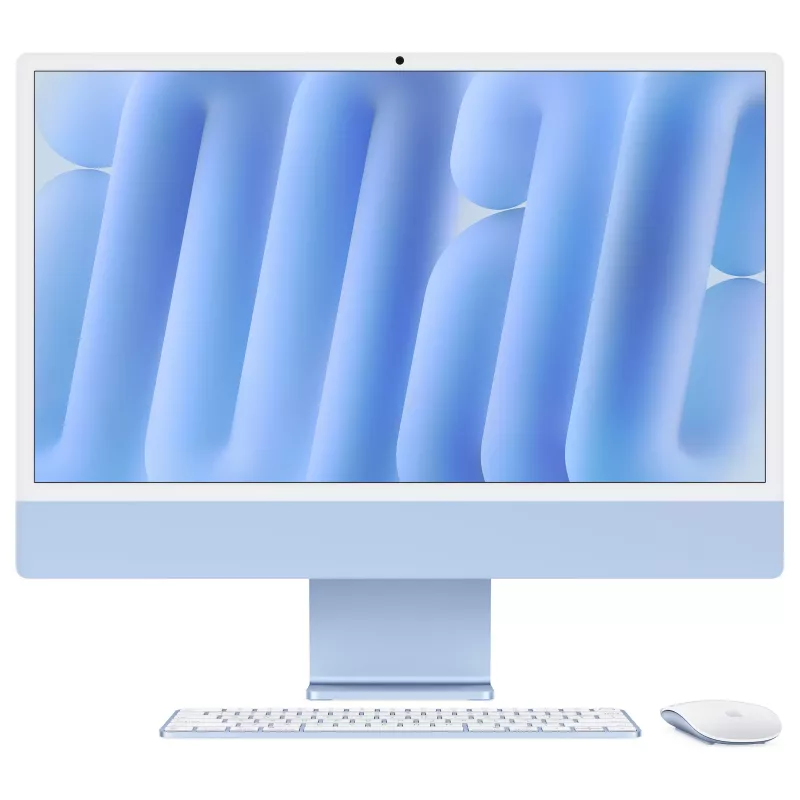 Apple iMac Z1K5 59,62 cm (23,5 inch) Standard Glass M4 10-Core CPU/10-Core GPU/16-Core Neural Engine 32GB RAM 1TB SSD Gigabit Ethernet Magic Mouse Numeric Keypad TID DE Blau