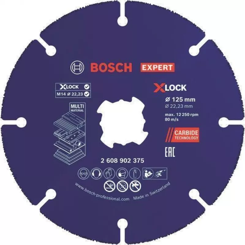 Bosch EXPERT Multi Material 2608902375 Carbide Cutting Disc 125x1.6x22.23mm, 1 Stück