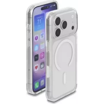 Delock Schutzhülle für iPhone 17 Pro kompatibel mit MagSafe Transparent-Weiß (81643)