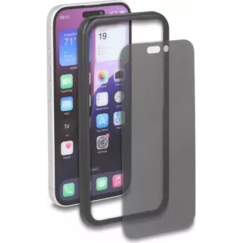 Delock Privacy Screen Protector für iPhone 16, gehärtetes Glas, Anti-Spy 2-Wege, mit Montagehilfe (81654)