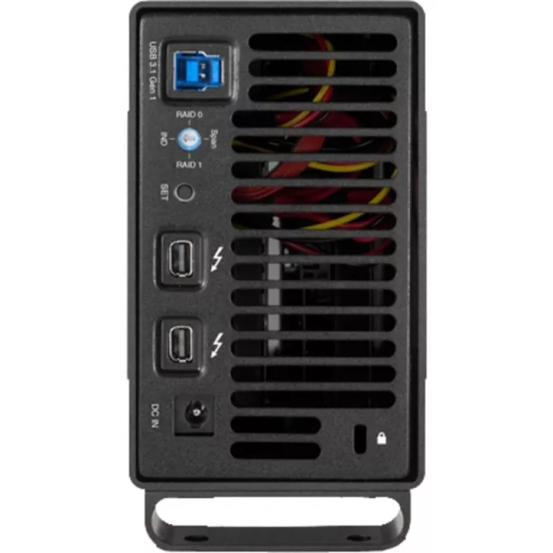 OWC Mercury Elite Pro Dual - Externes RAID-Gehäuse - 2 Schächte - 2,5/3,5 Zoll - SATA I/II/III - USB 3.1 Gen 1 & eSATA - Aluminium - Schwarz