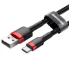 Baseus Cafule USB-A auf USB-C Kabel 0,5m 3A Rot/Schwarz