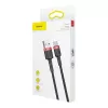 Baseus Cafule USB-A auf USB-C Kabel 0,5m 3A Rot/Schwarz