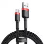 Baseus Cafule USB-A auf USB-C Kabel 0,5m 3A Rot/Schwarz