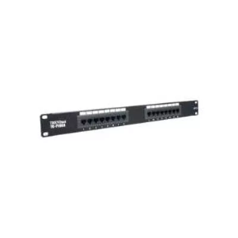 TRENDnet Patchpanel - CAT 6 - 48 Ports - 2U Rack-Montage - ungeschirmt - Schwarz