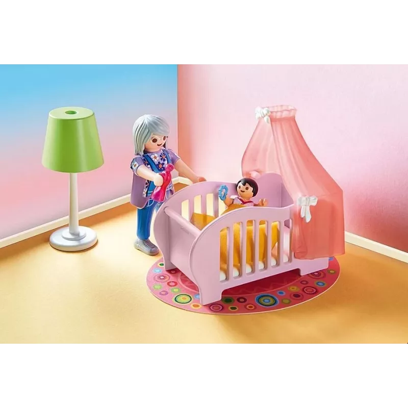 Playmobil Puppenhaus 70210 Babyzimmer Spielset, 27 Teile, 2 Figuren, ab 4 Jahren