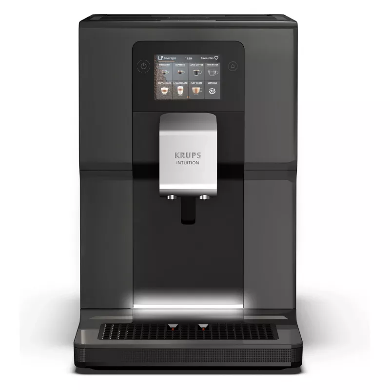 KRUPS Intuition Preference EA872B10 Vollautomatische Kaffeemaschine mit Cappuccino-Zubereiter, 15 bar, Schwarz