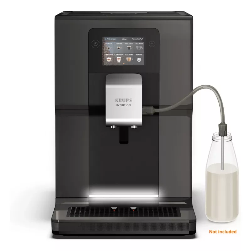 KRUPS Intuition Preference EA872B10 Vollautomatische Kaffeemaschine mit Cappuccino-Zubereiter, 15 bar, Schwarz
