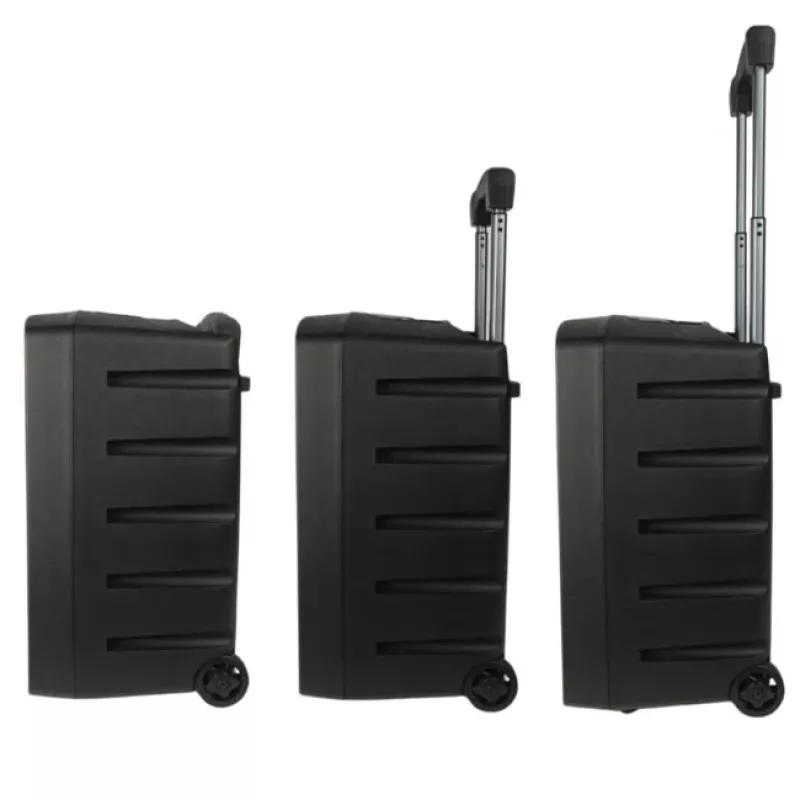 V-TONE BQ12 GO MP3 Aktiv-Lautsprecher 8 inch mit Akku, drahtlosem Mikrofon und Fernbedienung, Schwarz