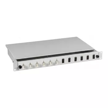 EFB Elektronik BA71921.24 Spleißbox LC OS2 24 Pigtails / 12 Kupplungen 1U Ausziehschublade