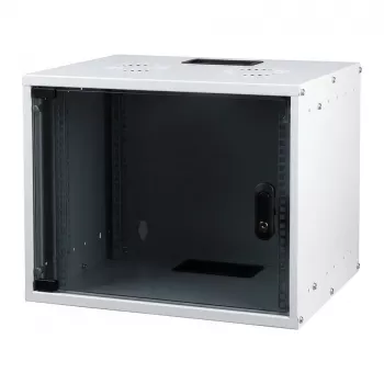 EFB Elektronik BASIC 19-Zoll Wandgehäuse Netzwerkschrank 6U, 450mm Tiefe, Flat Pack, Weiß (RAL 9010)
