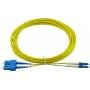 BlueOptics Duplex Glasfaser-Patchkabel LC-UPC/SC-UPC Singlemode 15 Meter