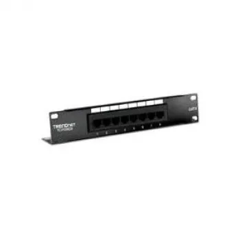 TRENDnet TC-P08C6 Cat6 Unshielded Patch Panel - 8 Ports Wall Mount