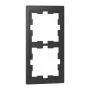 Merten D-Life 2-Gang Rahmen Anthrazit MEG4020-6534