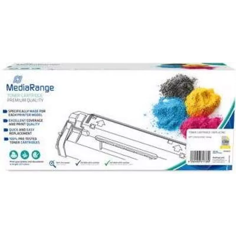 MEDIARANGE MRHPTCF412X Kompatible Tonerkartusche Gelb HP 410X 5000 Seiten