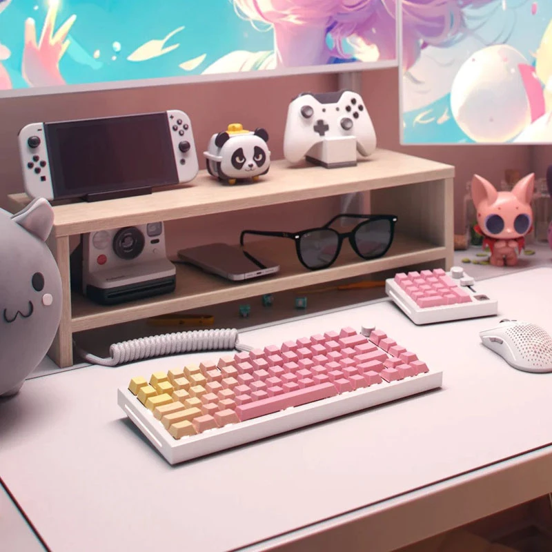 Glorious GPBT Keycaps - Pink Grapefruit (114 Tasten, Cherry-Profil, PBT, Dye-Sublimated)