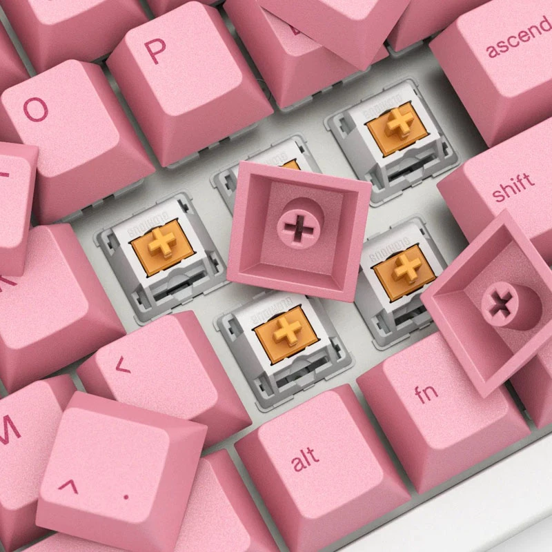 Glorious GPBT Keycaps - Pink Grapefruit (114 Tasten, Cherry-Profil, PBT, Dye-Sublimated)