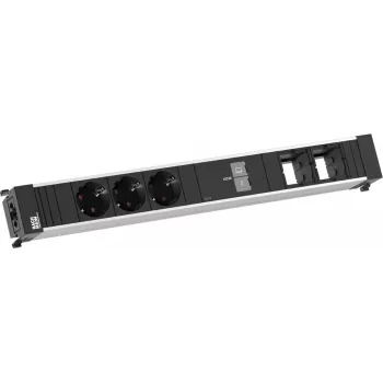 Bachmann Conference XL 3x CEE 7/3 2x CM 1x USB-C/C 100W Schwarz