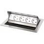 Kindermann CablePort Standard² 4-Fold Mounting Plate - Schwarz (250x190mm)
