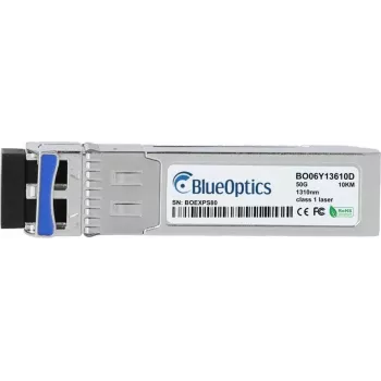 BlueOptics SFP-50G-LR-S-BO Kompatibler Cisco SFP-50G-LR-S SFP56 Transceiver, LC Duplex, 50GBASE-LR, Singlemode-Faser, 1310nm, 10 km, 0°C bis 70°C, DDM